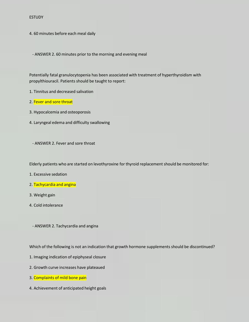 Preview page 7 of NR 508 Advanced Pharmacology FINAL Exams PREP Compilation |  With over  1000 Q&A