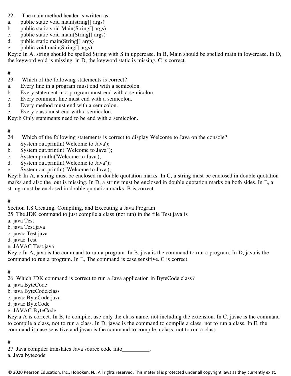 Preview page 7 of Test Bank for Introduction to Java Programming and Data Structures, 12th edition Y Daniel Liang