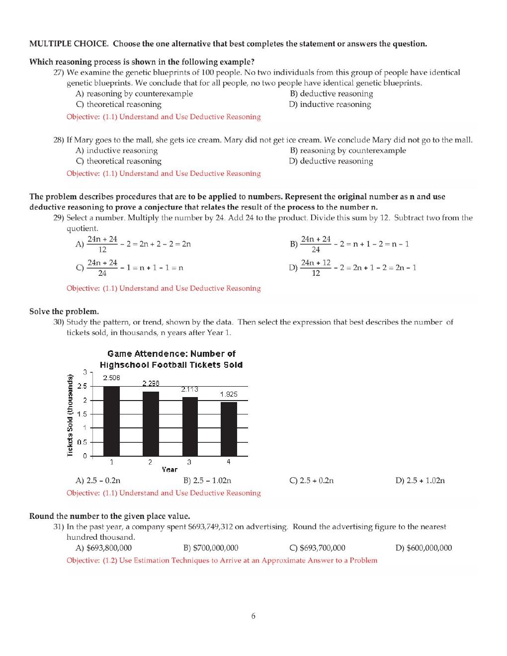 Preview page 8 of Test Bank For Thinking Mathematically 8th Edition By Robert Blitzer (All Chapters, 100% Original Verified, A+ Grade)