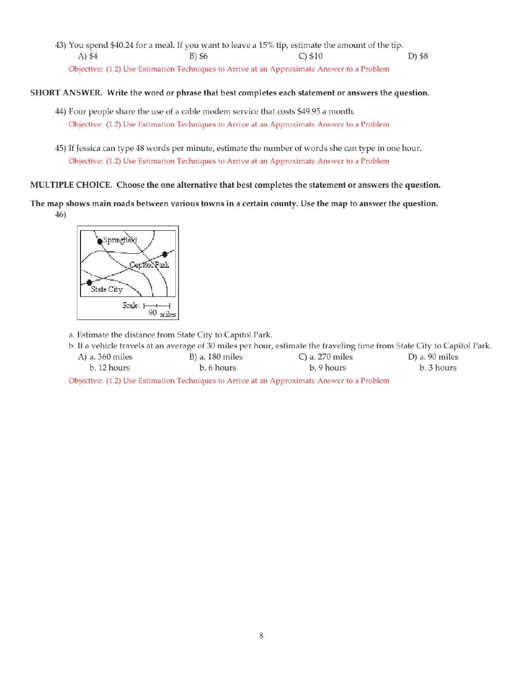 Preview page 10 of Test Bank For Thinking Mathematically 8th Edition By Robert Blitzer (All Chapters, 100% Original Verified, A+ Grade)