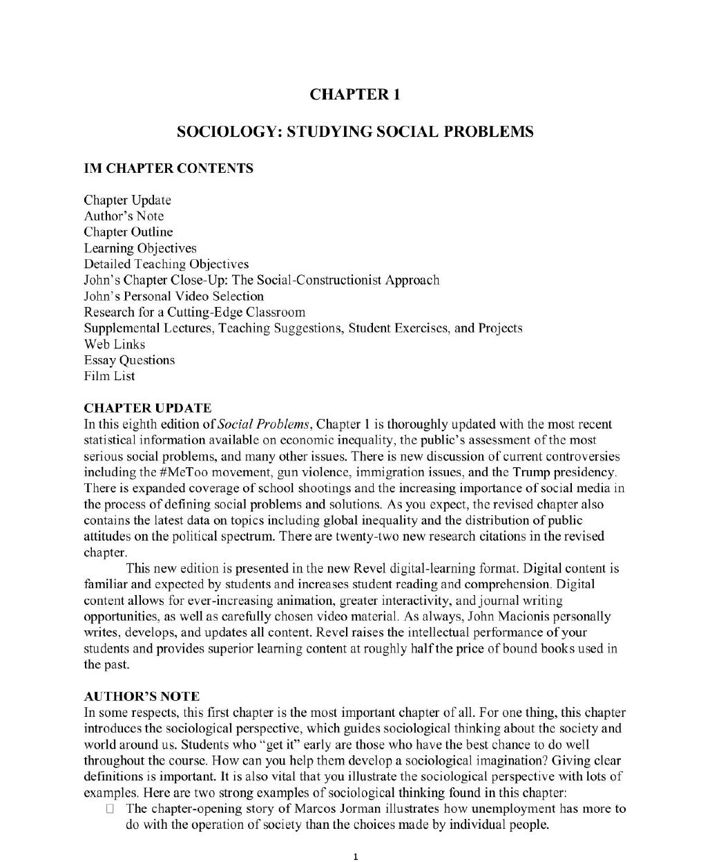 Preview page 5 of Social Problems 8th Edition By John J. Macionis Henslin (All Chapters, 100% Original Verified | Instructor's Manual