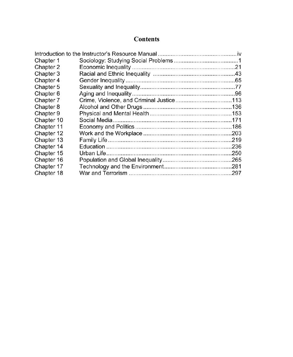 Preview page 3 of Instructor's Manual For Social Problems 9th Edition By John J. Macionis Henslin | All Chapters, 100% Original Verified
