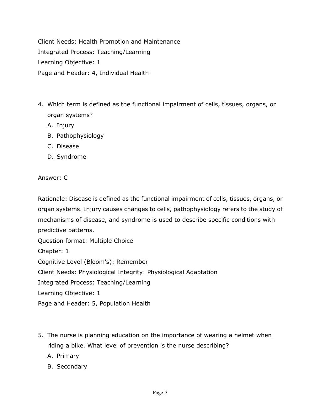 Preview page 4 of Test Bank For Applied Pathophysiology A Conceptual Approach 4th Edition By Nath Brown