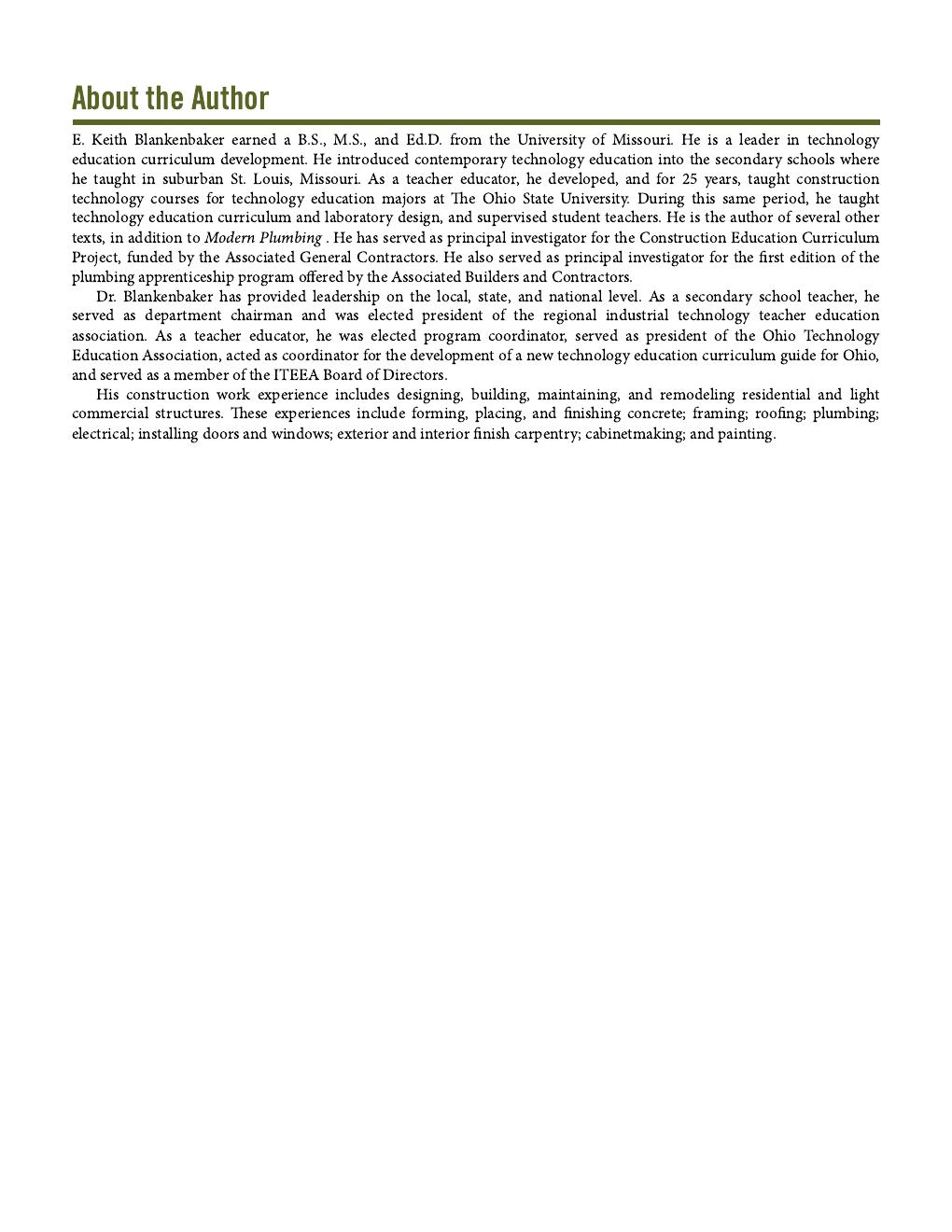Preview page 8 of Modern Plumbing 9th Edition By Keith Blankenbaker