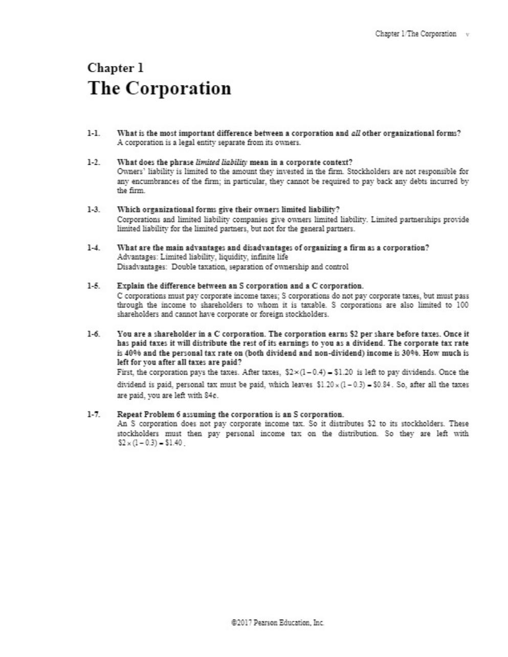 Preview page 3 of Solution Manual for Corporate Finance, 6th Edition by Berk