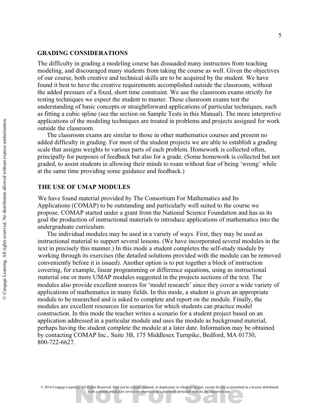 Preview page 9 of Solutions Manual for A First Course in Mathematical Modeling 5th Edition By Frank Giordano, William Fox, Steven Horton (