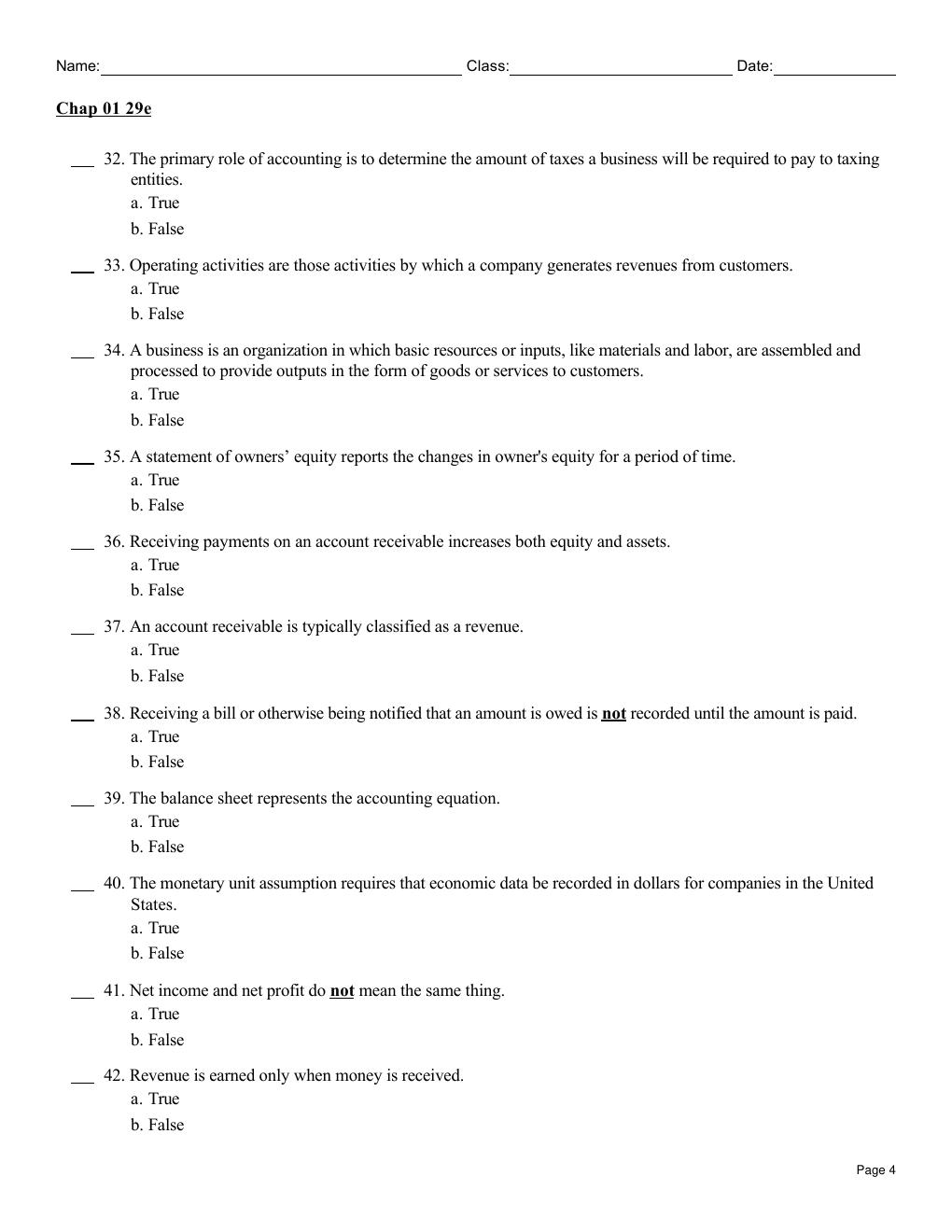 Preview page 4 of Test Bank for Accounting, 29th Edition by Carl Warren