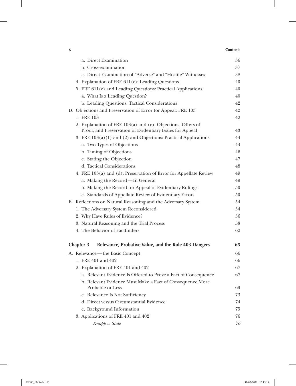 Preview page 9 of Analytical Approach To Evidence Text, Problems and Cases 7th Edition By Ronald Allen, David Schwartz, Michael Pardo, Ale