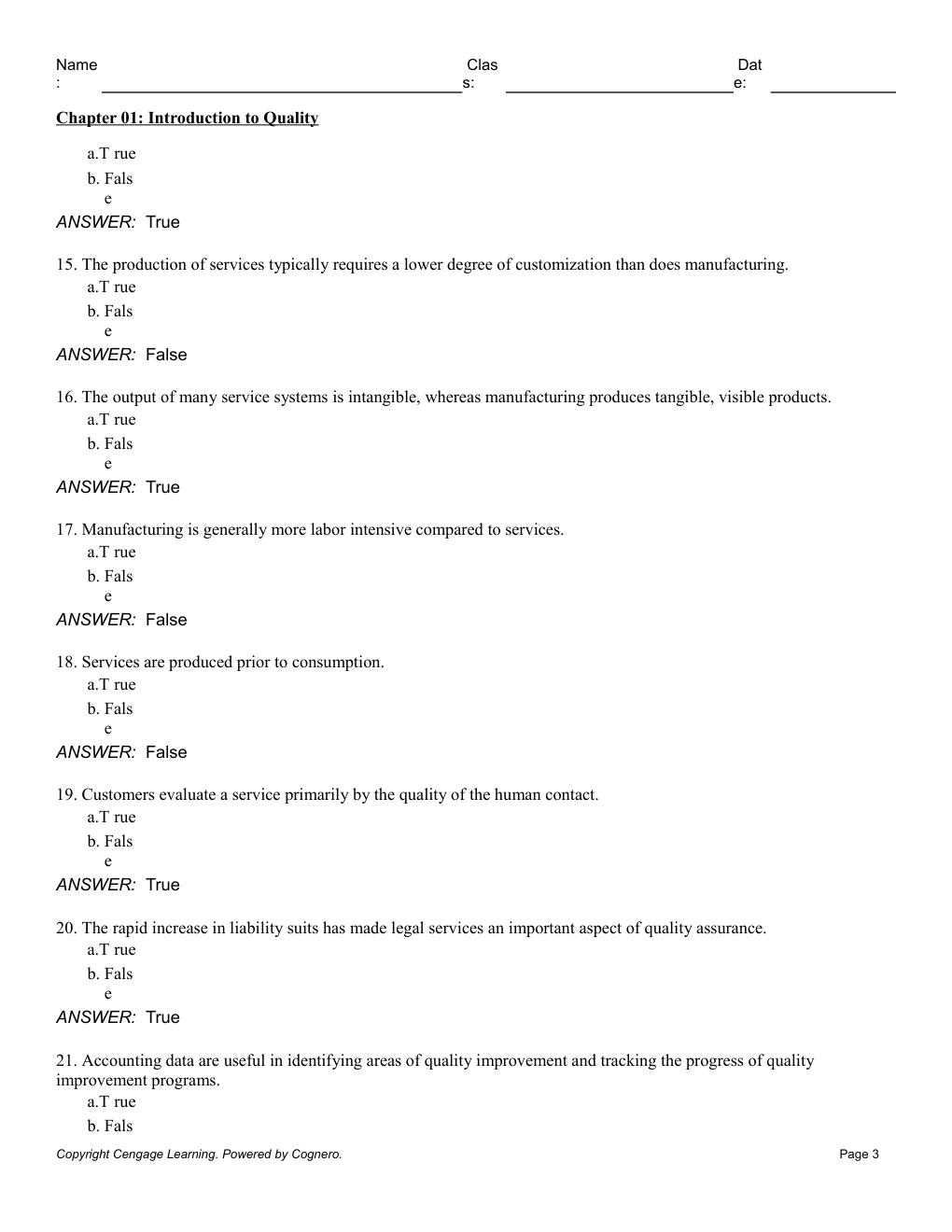 Preview page 5 of Test Bank for Managing for Quality and Performance Excellence 12th Edition By James Evans (All Chapters, 100% Original V