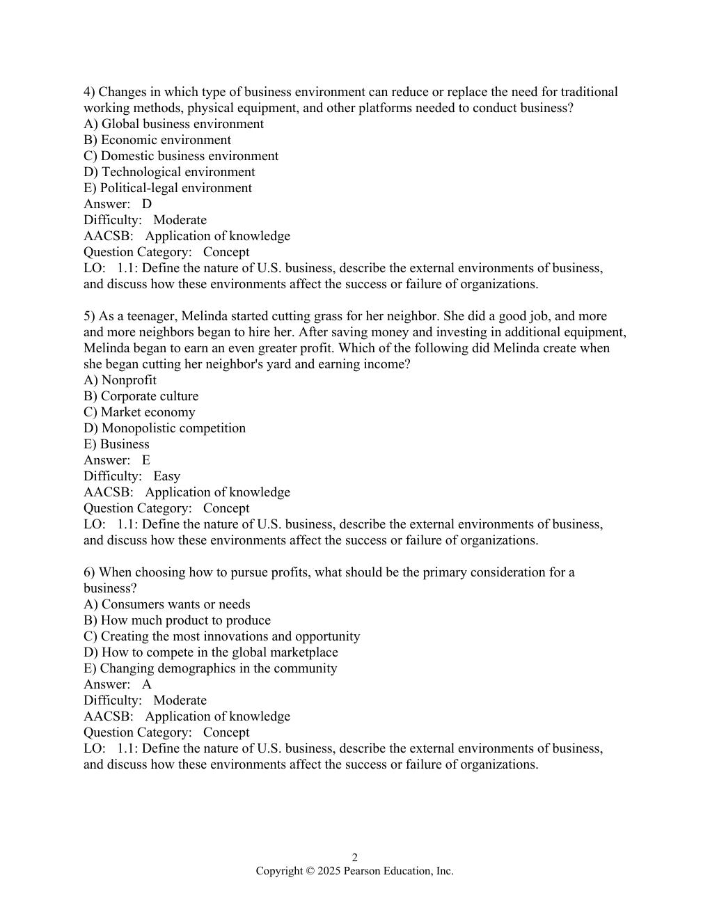 Preview page 3 of Test Bank for Business Essentials 14th Edition By Ronald Ebert, Ricky Griffi
