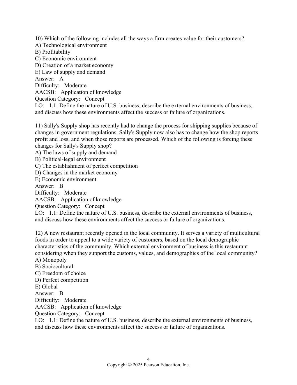 Preview page 5 of Test Bank for Business Essentials 14th Edition By Ronald Ebert, Ricky Griffi