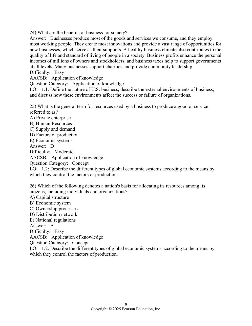 Preview page 9 of Test Bank for Business Essentials 14th Edition By Ronald Ebert, Ricky Griffi
