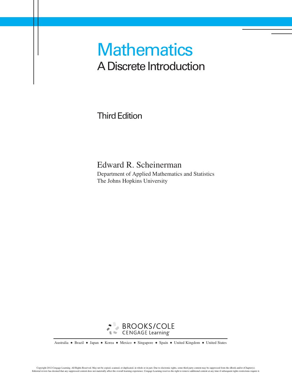Preview page 5 of eBook Mathematics A Discrete Introduction 3rd Edition By  Edward Scheinerman