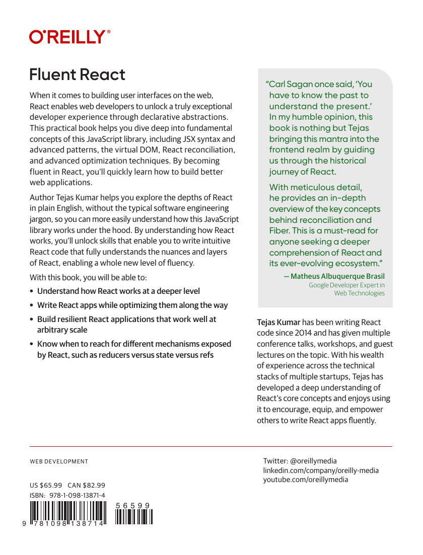 Preview page 2 of Fluent React Build Fast Performant, and Intuitive Web Applications 1st Edition By Tejas Kumar