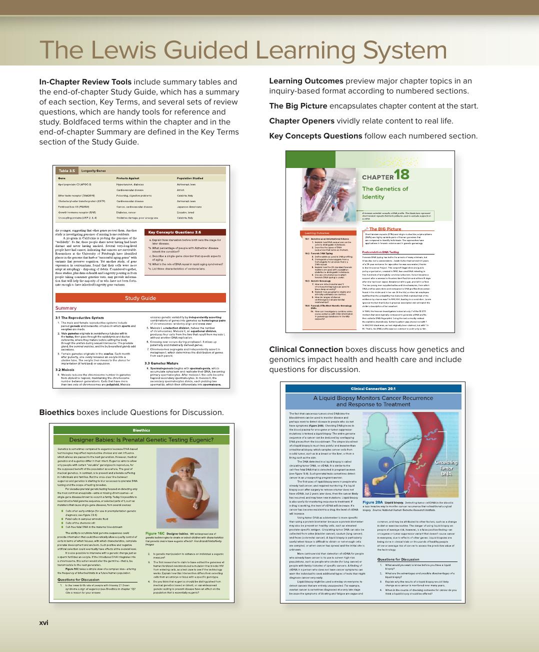 Preview page 3 of eBook Human Genetics 13e Ricki Lewis