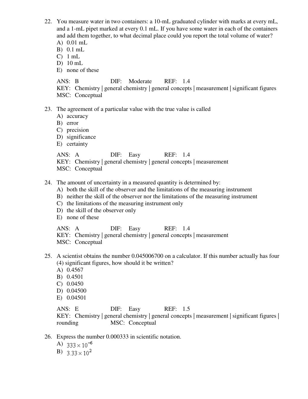 Preview page 8 of Test Bank for Chemistry 9th Edition by Steven S. Zumdahl, Susan A. Zumdahl