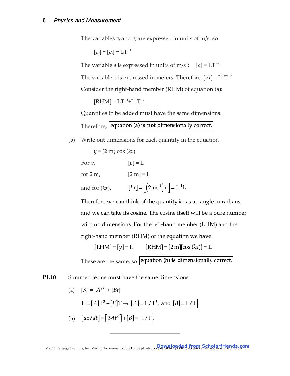 Preview page 7 of Solutions Manual for Physics for Scientists and Engineers with Modern Physics, 10th Edition BY Raymond Serway, John Jewe