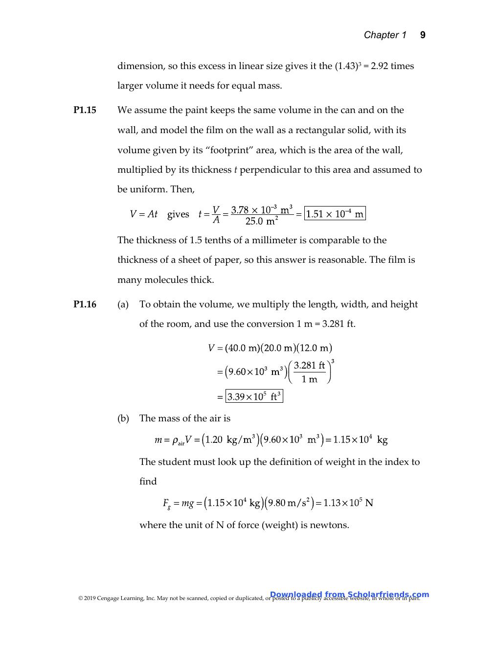 Preview page 10 of Solutions Manual for Physics for Scientists and Engineers with Modern Physics, 10th Edition BY Raymond Serway, John Jewe