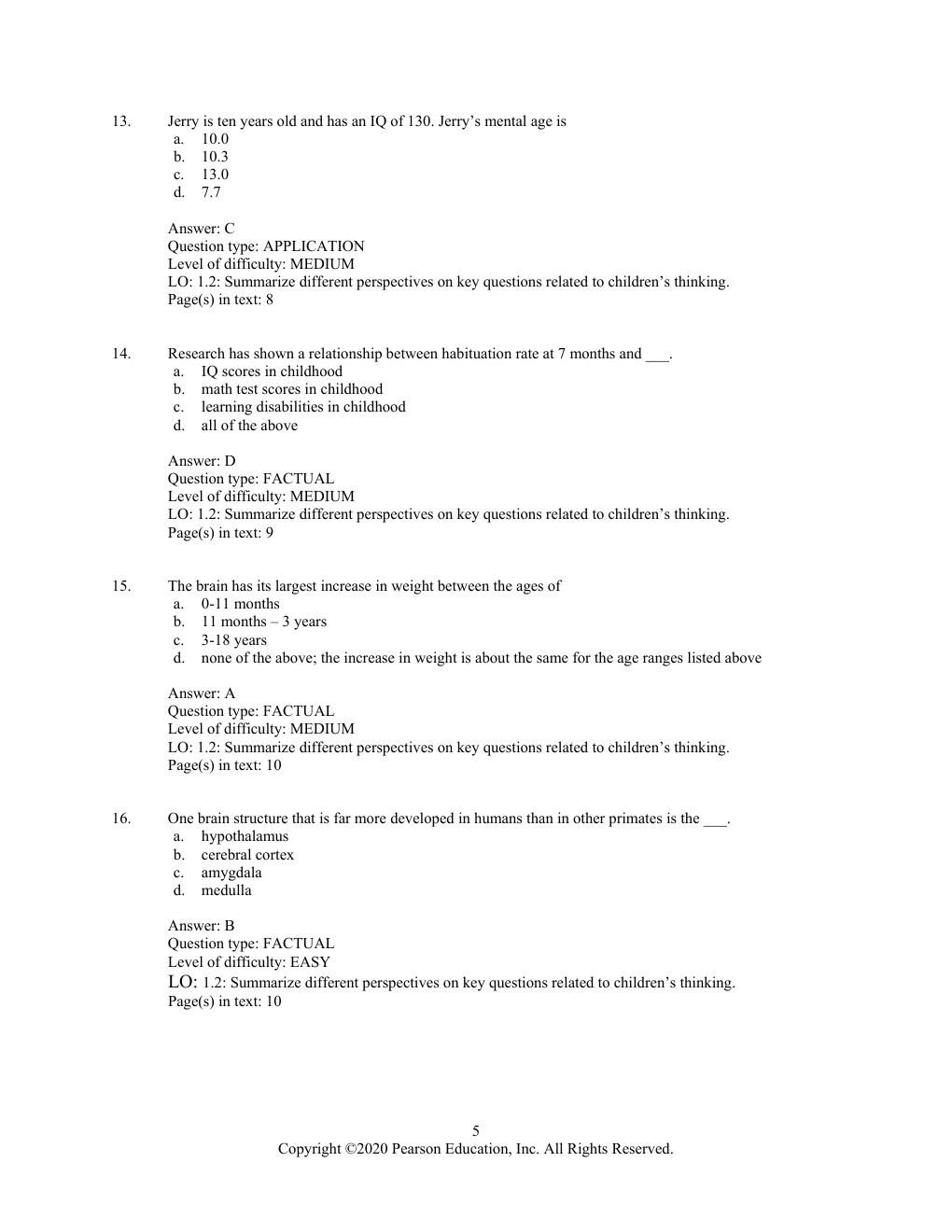 Preview page 8 of Test Bank for The Children's Thinking 5th Edition By Robert Siegler