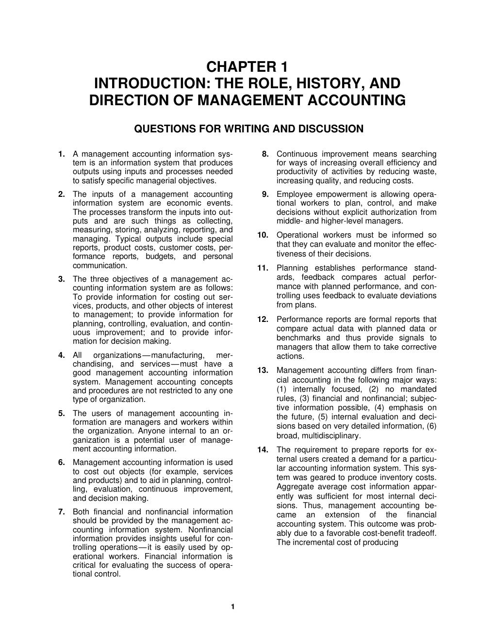 Preview page 2 of Solutions Manual For Managerial Accounting 8th Edition By Hansen Mowen