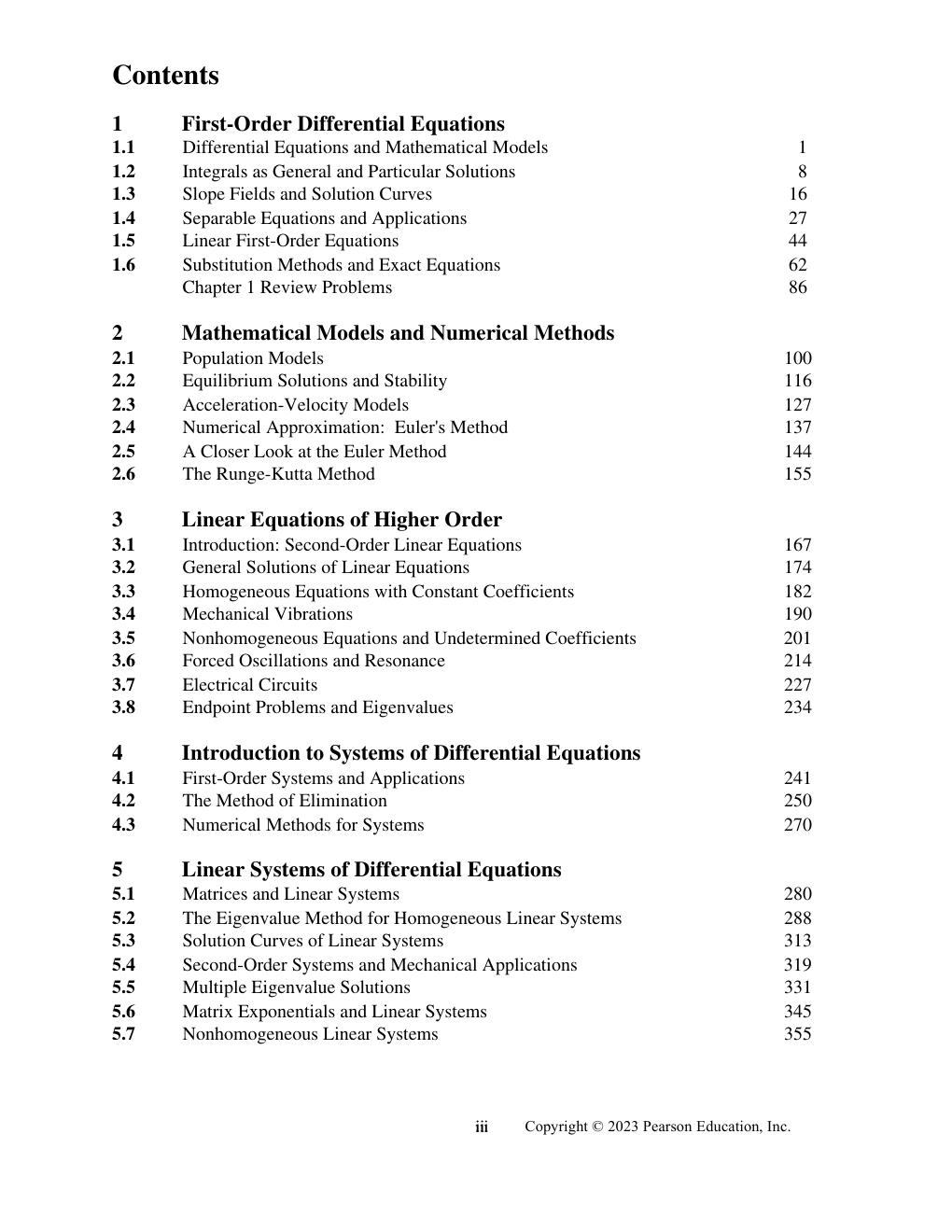 Preview page 3 of Solutions Manual For Differential Equations and Boundary Value Problems Computing and Modeling