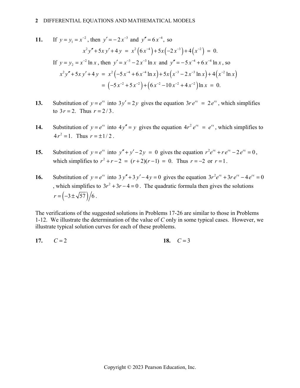 Preview page 7 of Solutions Manual For Differential Equations and Boundary Value Problems Computing and Modeling