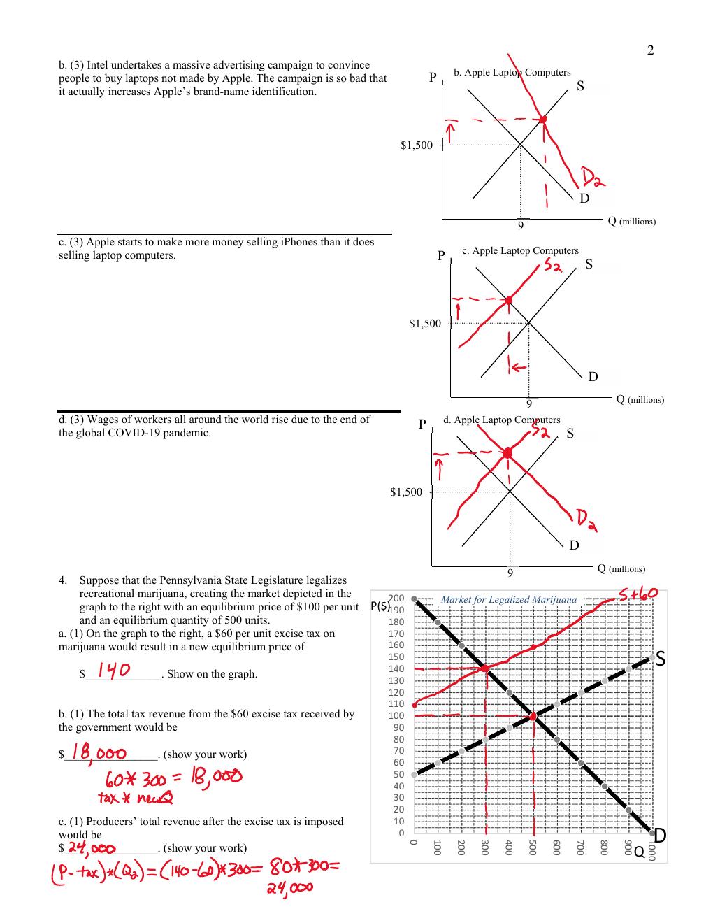 Preview page 2 of SAMPLE EXAM Q&A Based on Microeconomic Principles and Problems A Pluralist Introduction 2nd Edition By Geoffrey Schneide