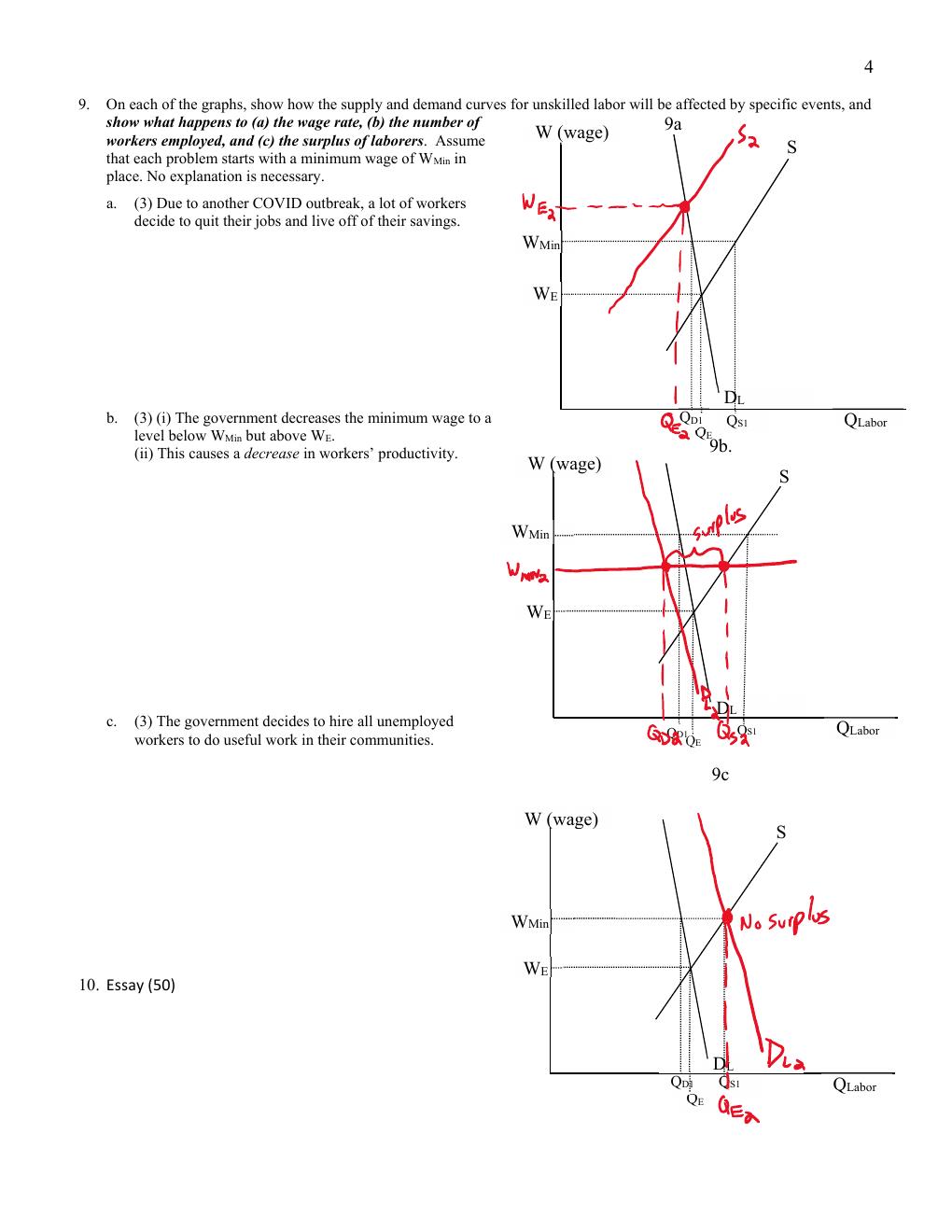 Preview page 4 of SAMPLE EXAM Q&A Based on Microeconomic Principles and Problems A Pluralist Introduction 2nd Edition By Geoffrey Schneide