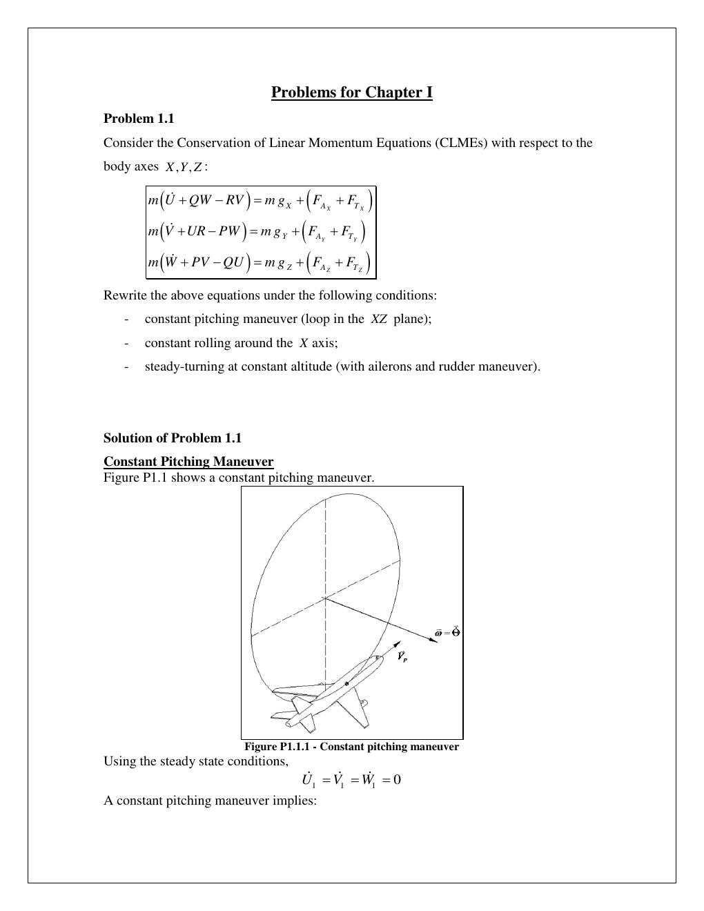 Preview page 3 of Solutions Manual for Aircraft Dynamics From Modeling to Simulation 1st Edition By Marcello Napolitano