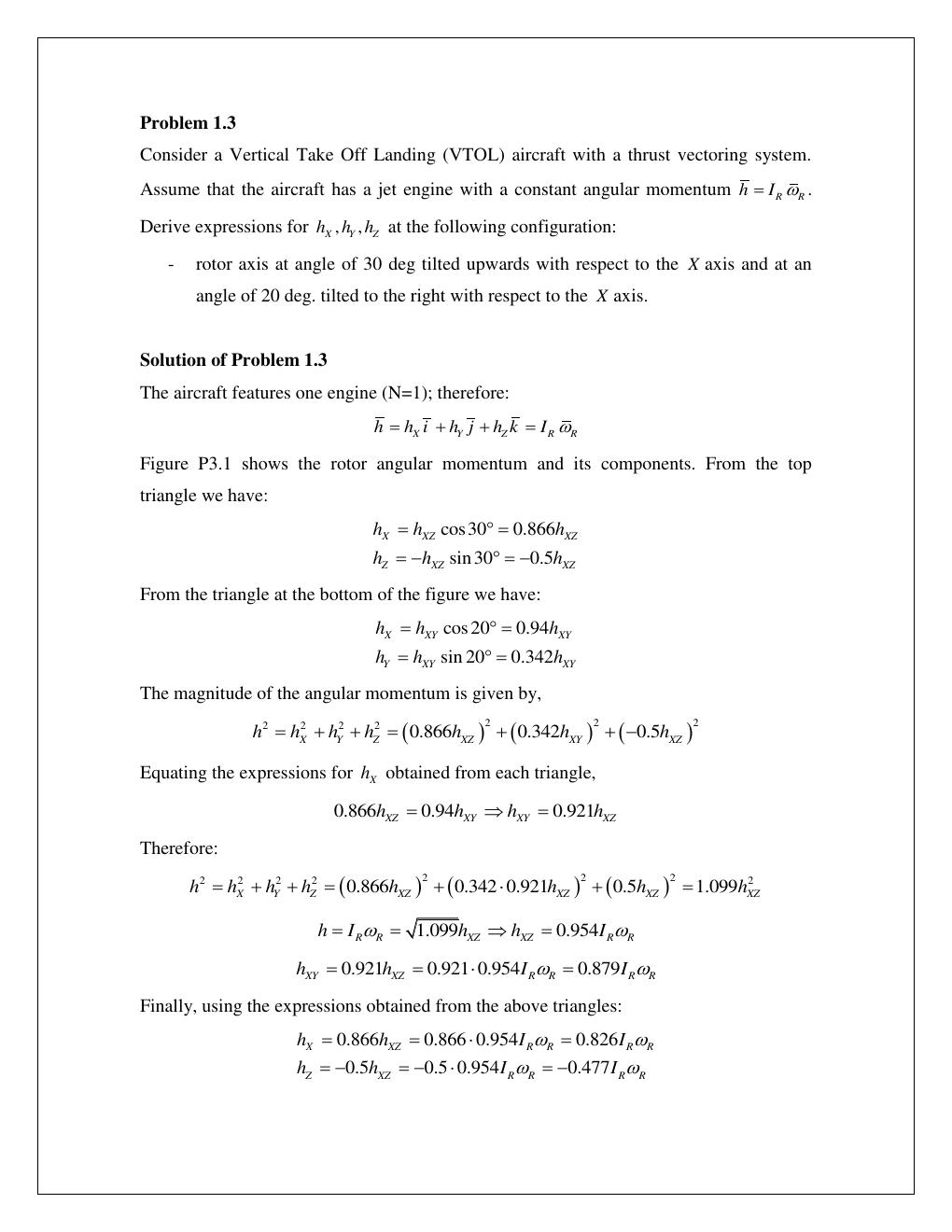 Preview page 8 of Solutions Manual for Aircraft Dynamics From Modeling to Simulation 1st Edition By Marcello Napolitano