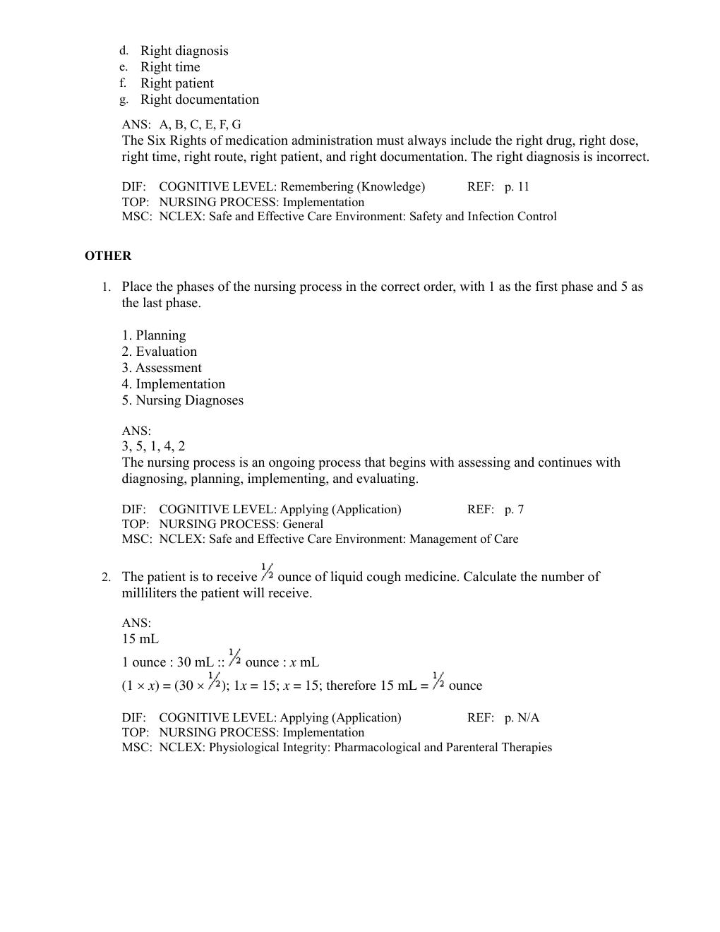 Preview page 4 of Test Bank for Pharmacology and the Nursing Process 7th Edition by Linda Lane Lilley, Shelly Rainforth Collins