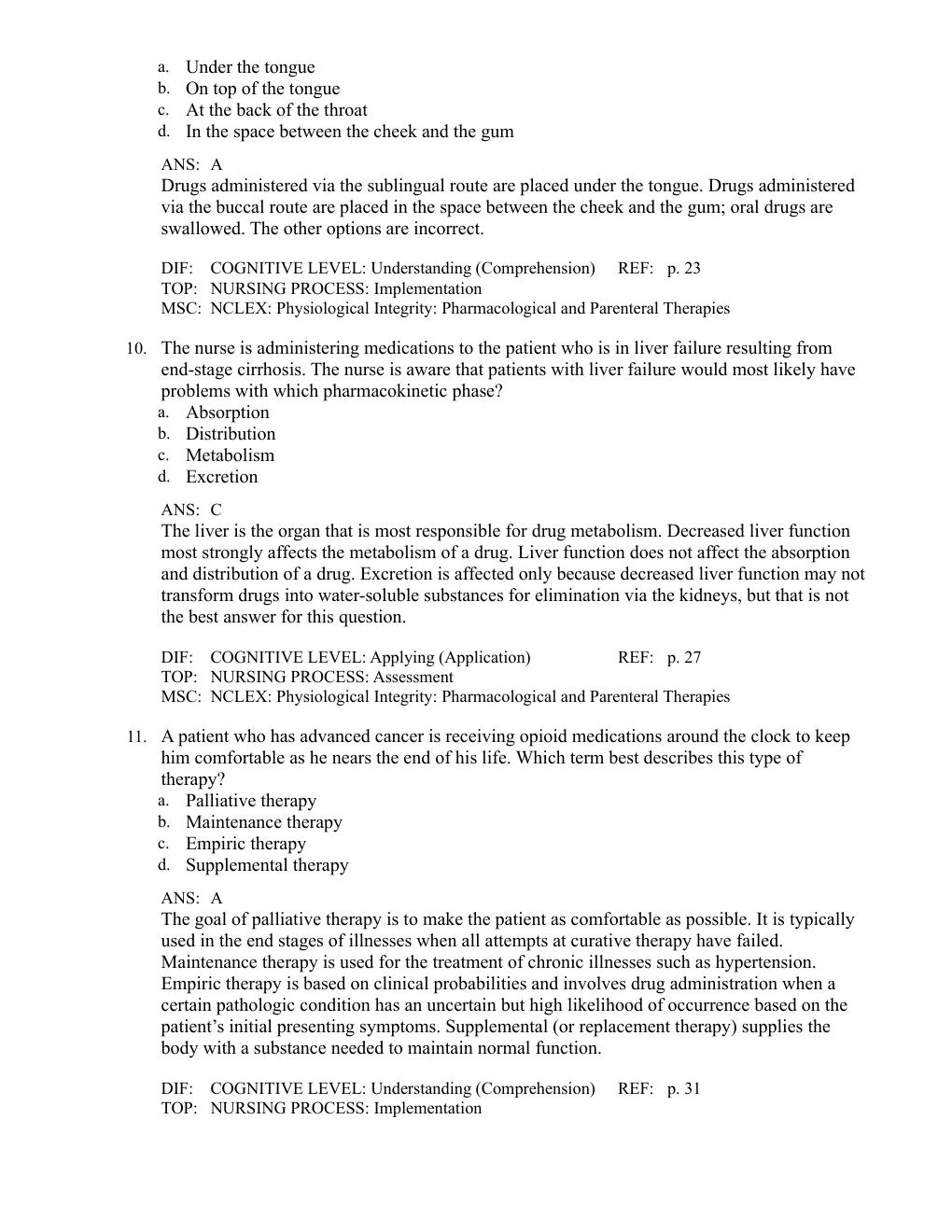 Preview page 8 of Test Bank for Pharmacology and the Nursing Process 7th Edition by Linda Lane Lilley, Shelly Rainforth Collins