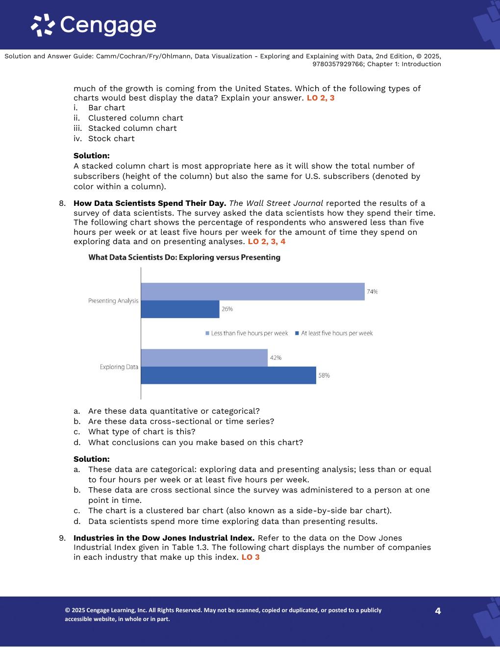 Preview page 6 of Solutions Manual For Data Visualization Exploring and Explaining with Data 2nd Edition By Jeffrey Camm, James Cochran, M