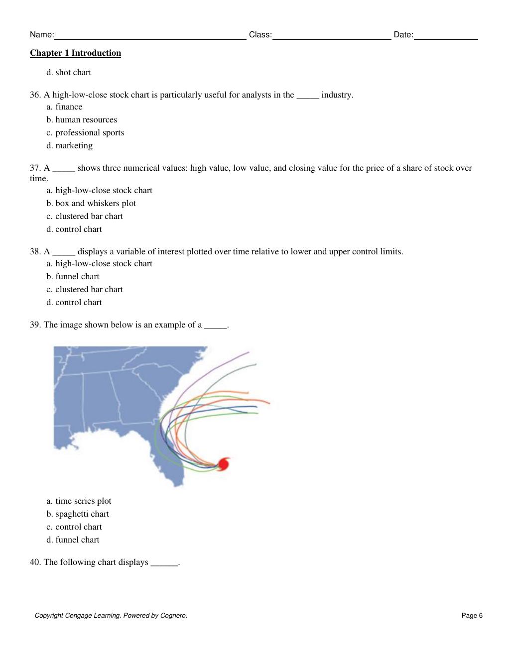 Preview page 8 of Test bank For Data Visualization Exploring and Explaining with Data 2nd Edition By Jeffrey Camm, James Cochran, Michael