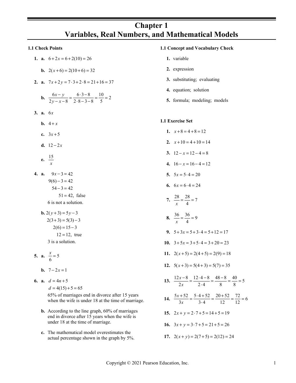 Preview page 3 of Solutions manual For Introductory Algebra for College Students 8th Edition By Robert Blitzer