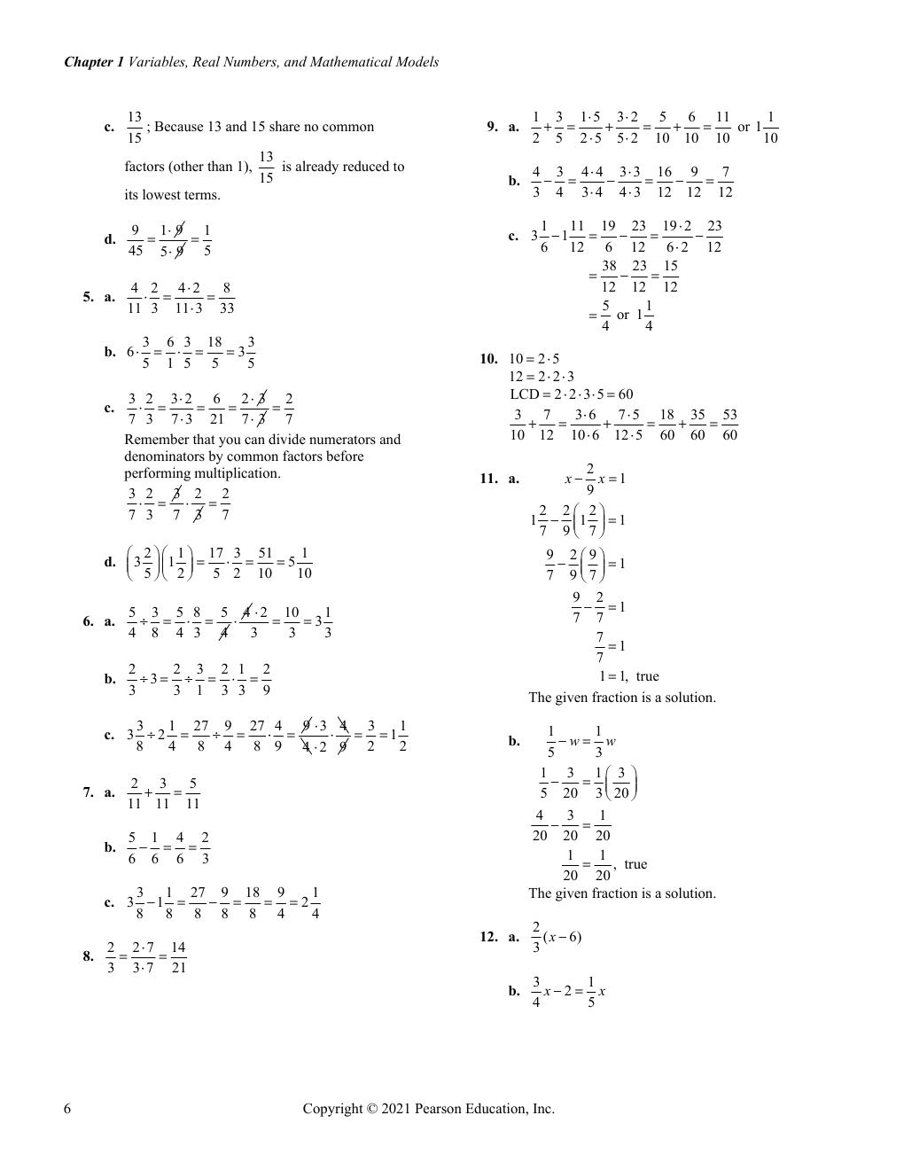 Preview page 8 of Solutions manual For Introductory Algebra for College Students 8th Edition By Robert Blitzer