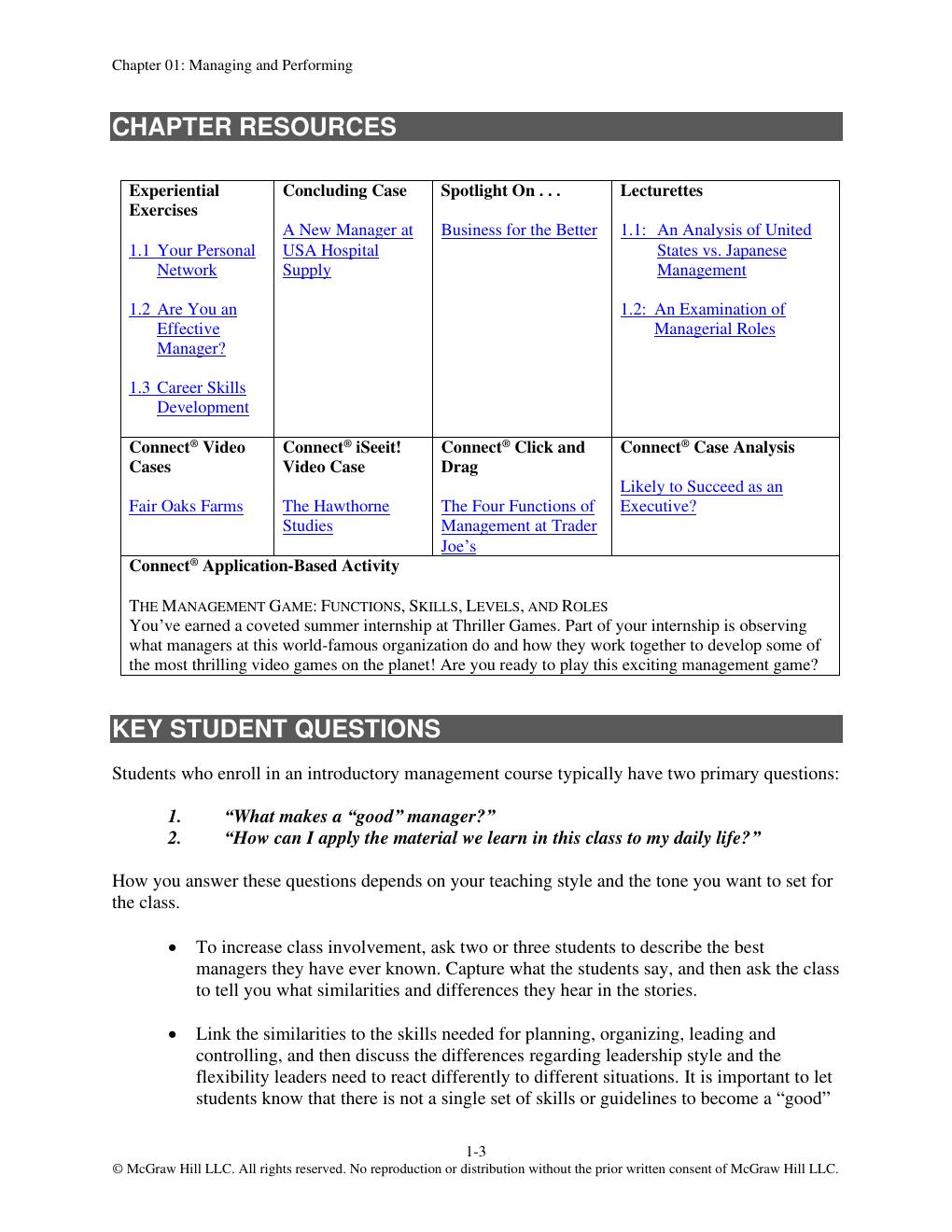 Preview page 5 of Instructor Manual For Management Leading & Collaborating in a Competitive World 15th Edition By Thomas Bateman, Robert K