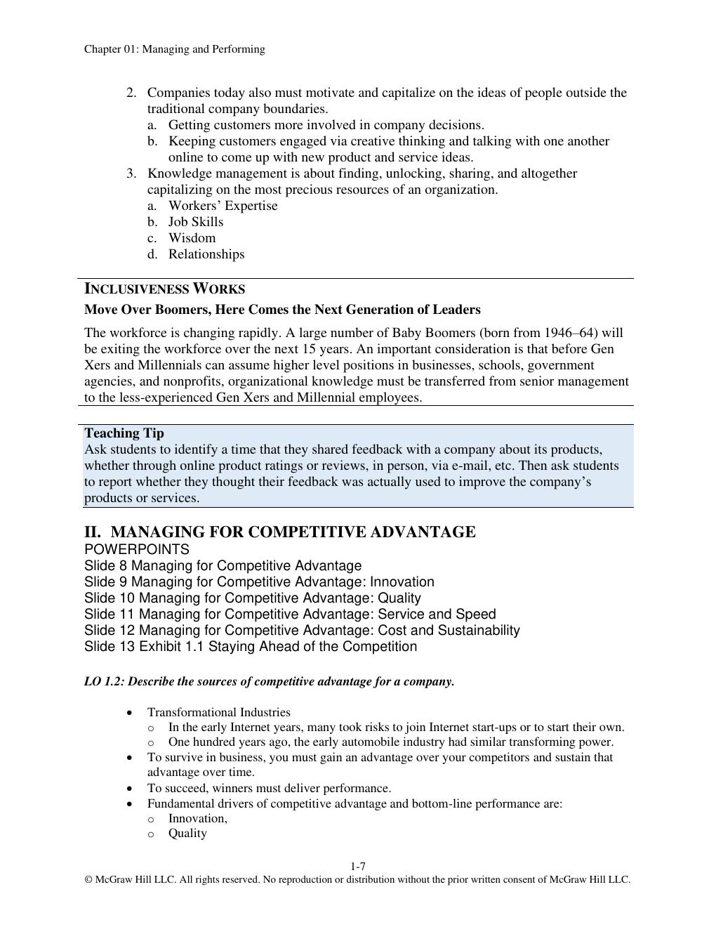 Preview page 9 of Instructor Manual For Management Leading & Collaborating in a Competitive World 15th Edition By Thomas Bateman, Robert K
