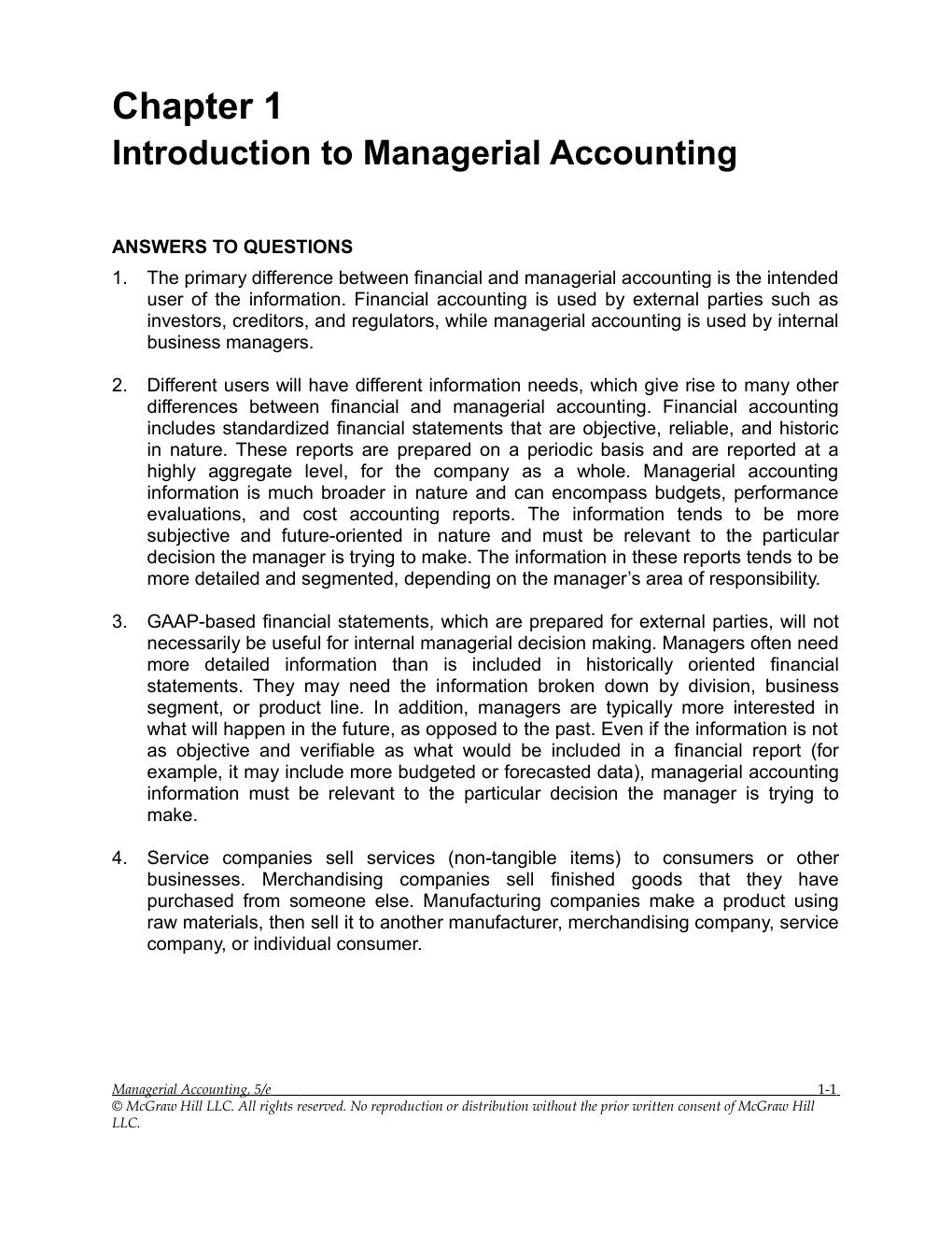 Preview page 3 of Solutions Manual For Managerial Accounting 5th Edition By Stacey Whitecotton, Robert Libby, Fred Phillips