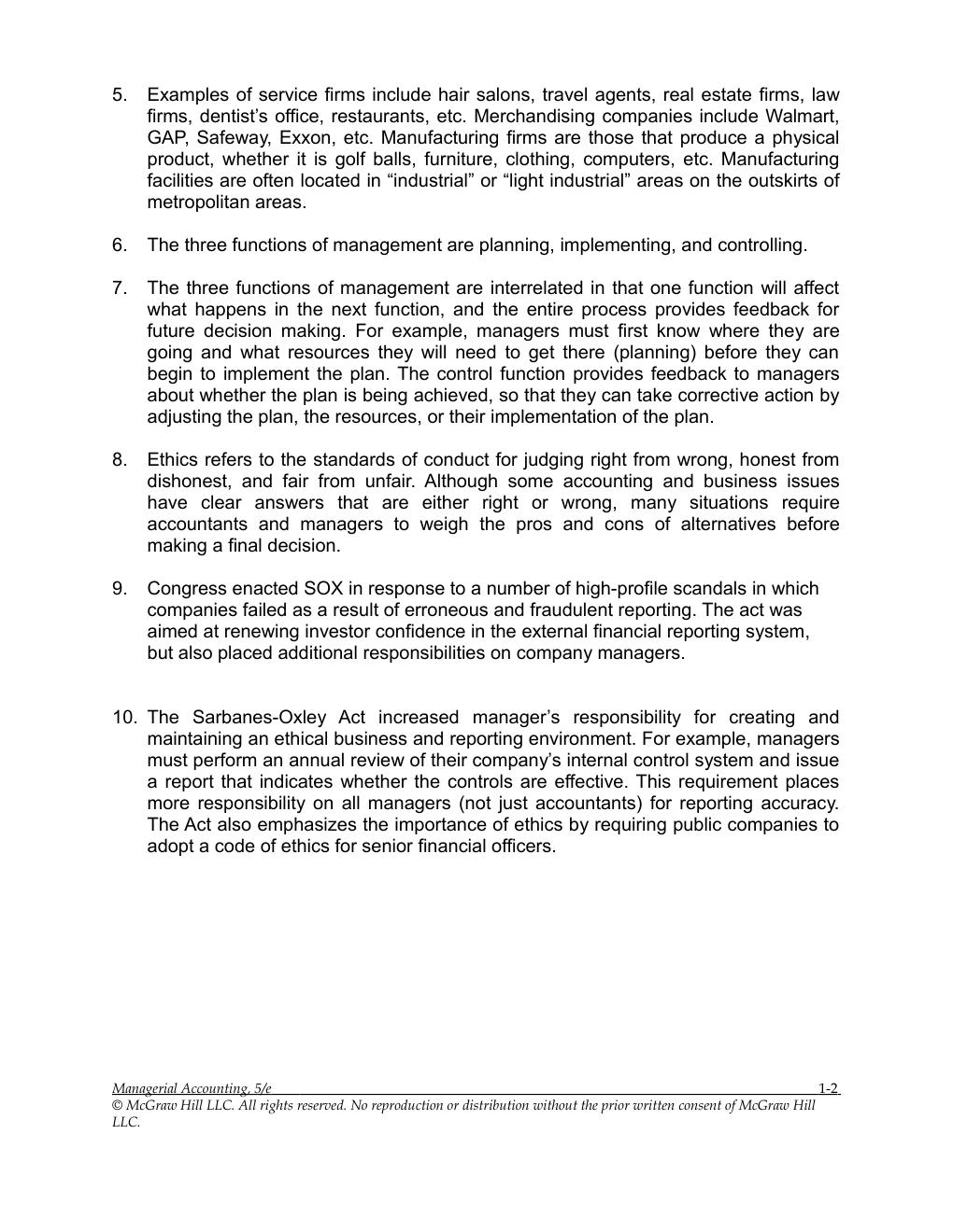 Preview page 4 of Solutions Manual For Managerial Accounting 5th Edition By Stacey Whitecotton, Robert Libby, Fred Phillips