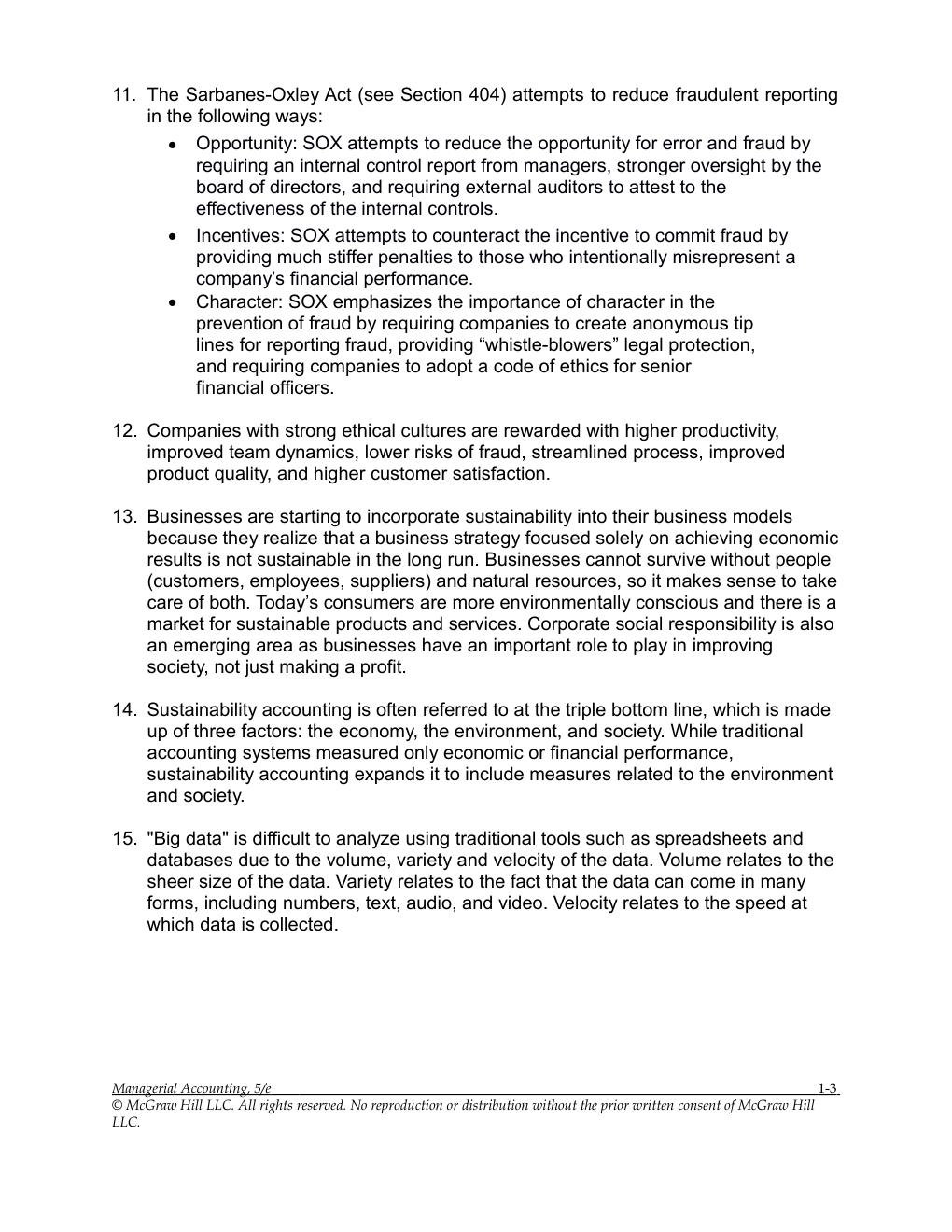 Preview page 5 of Solutions Manual For Managerial Accounting 5th Edition By Stacey Whitecotton, Robert Libby, Fred Phillips