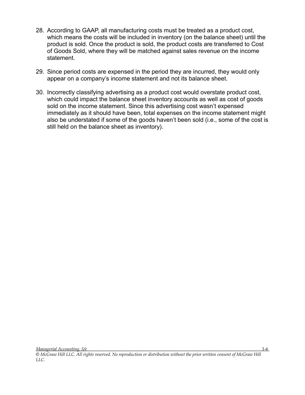 Preview page 8 of Solutions Manual For Managerial Accounting 5th Edition By Stacey Whitecotton, Robert Libby, Fred Phillips