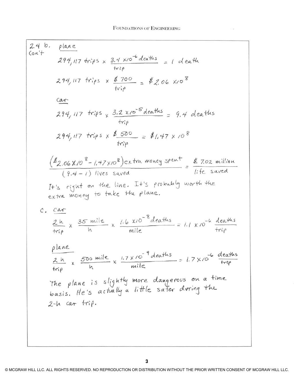 Preview page 5 of Solutions Manual For Foundations of Engineering 3e Mark Holtzapple, Reece