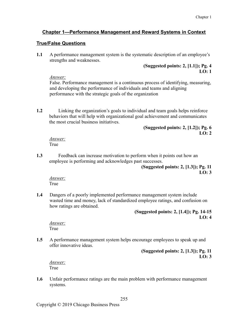 Preview page 3 of Test Bank For Performance Management 4th Edition By Herman Aguinis