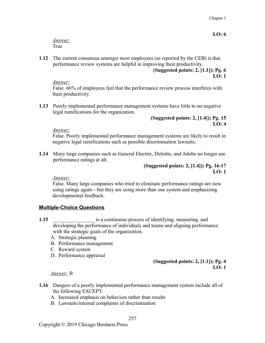 Preview page 5 of Test Bank For Performance Management 4th Edition By Herman Aguinis