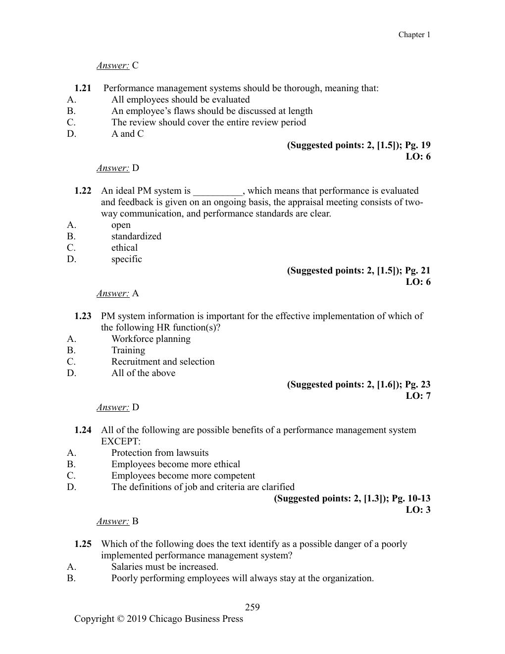 Preview page 7 of Test Bank For Performance Management 4th Edition By Herman Aguinis