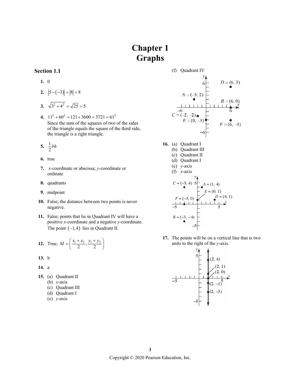 Preview page 3 of Solutions Manual For Precalculus, 11th Edition By Michael Sullivan