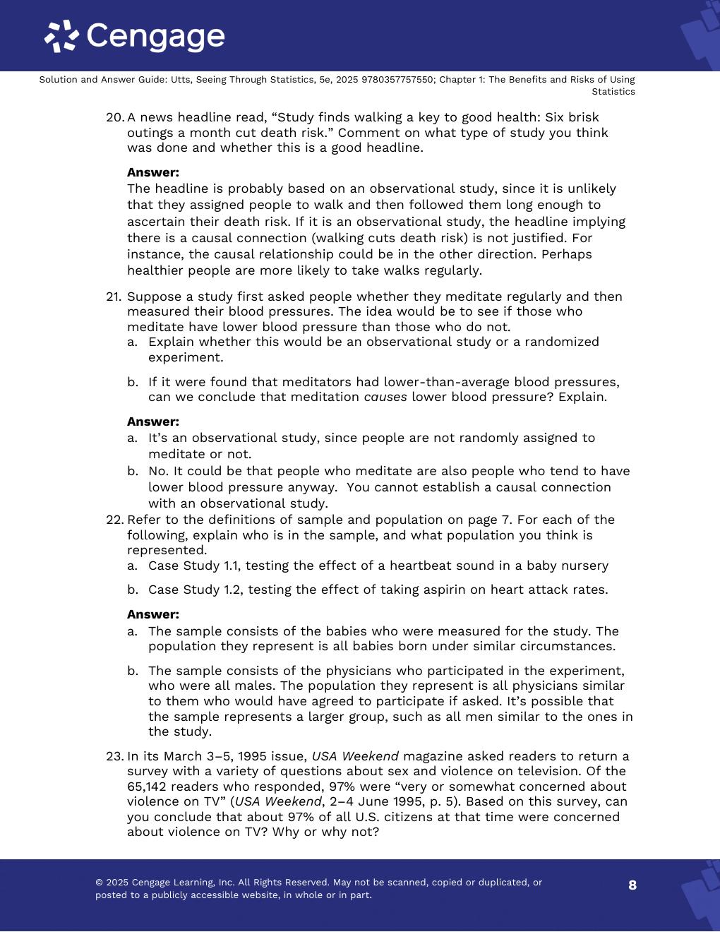 Preview page 10 of Solutions Manual For Seeing Through Statistics 5th Edition By Jessica Utts