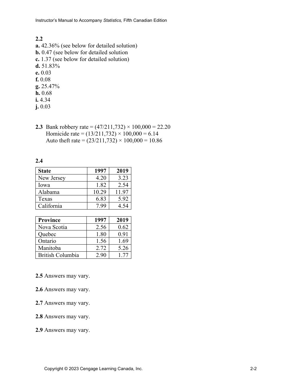 Preview page 6 of Solutions Manual For Statistics A Tool for Social Research and Data Analysis 5th Canadian Edition By Joseph Healey, Chri