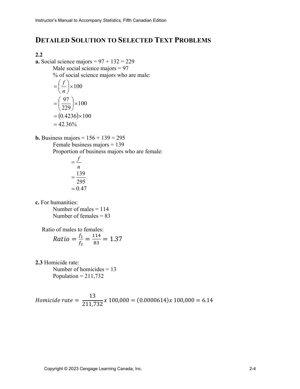 Preview page 8 of Solutions Manual For Statistics A Tool for Social Research and Data Analysis 5th Canadian Edition By Joseph Healey, Chri